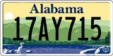 Alabama, 0AB1234 / 00AB123 / 00A1B23