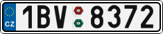 License plate of the Czech Republic, Cars (2001)