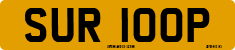 License plate of the United Kingdom, 1963 year system