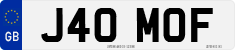 License plate of the United Kingdom, 1983 year system