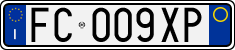 License plate of Italy, Cars (1994 year series)