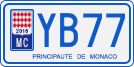 License plate of Monaco, Motorcycles