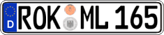 German license plate, Regular plates