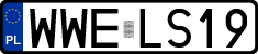 License plates of Poland, Regular car plates