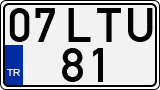 License plate of Turkey, Regular plates