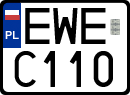 License plates of Poland, Regular car plates