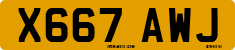 License plate of the United Kingdom, 1983 year system