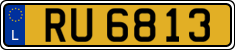 License plate of Luxembourg, 2003 year system