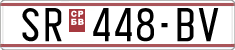 License plate of North Macedonia, Regular plates (1993)