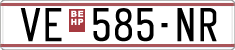 License plate of North Macedonia, Regular plates (1993)