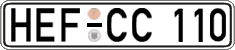 German license plate, Regular plates