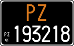 License plate of Italy, Cars (1927 year series)