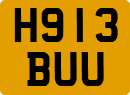 License plate of the United Kingdom, 1983 year system