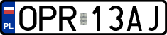 License plates of Poland, Regular car plates