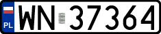 License plates of Poland, Regular car plates