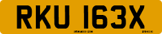 License plate of the United Kingdom, 1963 year system