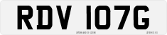 License plate of the United Kingdom, 1963 year system