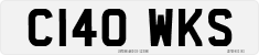 License plate of the United Kingdom, 1983 year system