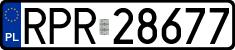 License plates of Poland, Regular car plates