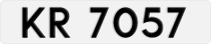 License plate of Hong Kong, AB 1234
