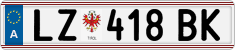 License plate of Austria, Regular plates