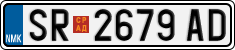 License plate of North Macedonia, Regular plates (2012)