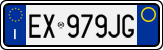License plate of Italy, Cars (1994 year series)