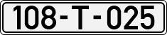 License plate of Bosnia and Herzegovina, 1998 year system
