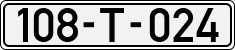 License plate of Bosnia and Herzegovina, 1998 year system