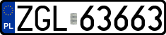 License plates of Poland, Regular car plates