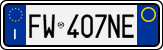 License plate of Italy, Cars (1994 year series)