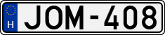 license plates of Hungary, Cars (1990)