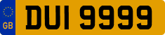License plate of the United Kingdom, Northern Ireland (1966)