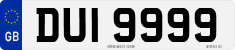 License plate of the United Kingdom, Northern Ireland (1966)