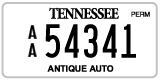 Tennessee, Antique (AA 12345)