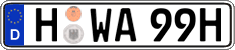 German license plate, Plates for oldtimers (type 