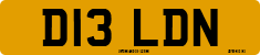 License plate of the United Kingdom, 1983 year system