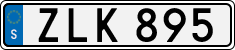 License plate of Sweden, Regular plates
