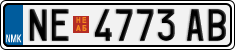License plate of North Macedonia, Regular plates (2012)