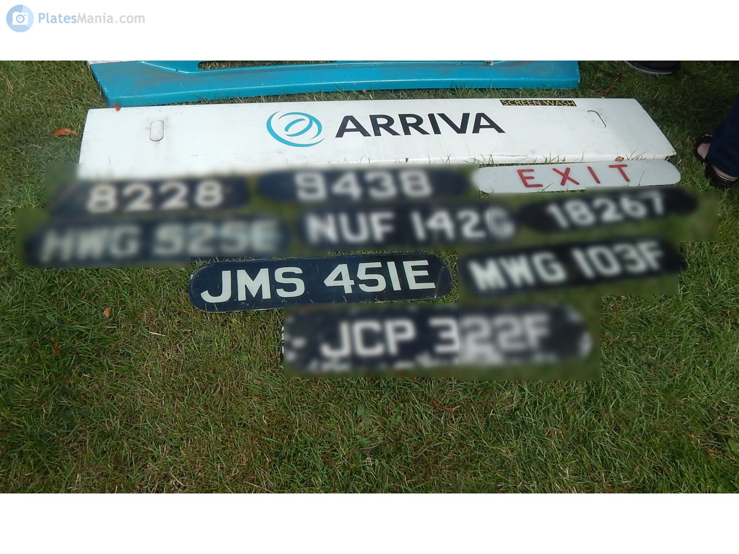 JMS451E, License plate without vehicle 