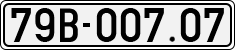 License plate of Vietnam, Cars