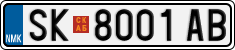 License plate of North Macedonia, Regular plates (2012)