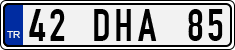 License plate of Turkey, Regular plates