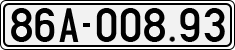 License plate of Vietnam, Cars