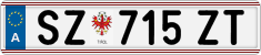 License plate of Austria, Regular plates
