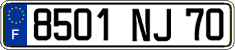 French license plate, FNI