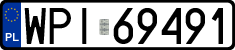 License plates of Poland, Regular car plates