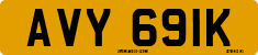 License plate of the United Kingdom, 1963 year system