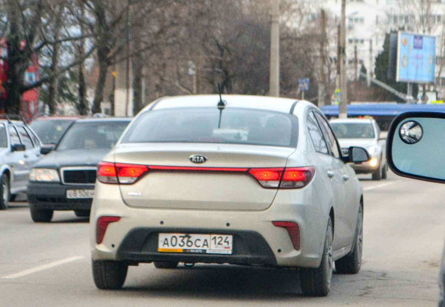 а 036 са 124, Kia Rio 4th gen Sedan (FB; CIS-market), 2017–2020