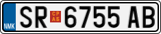 License plate of North Macedonia, Regular plates (2012)